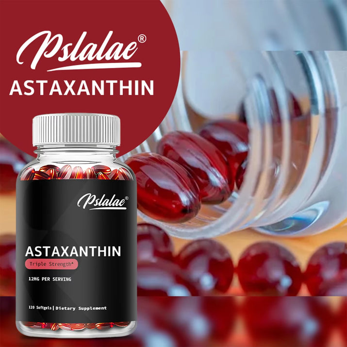 Astaxanthin - Promotes Eye, Joint, Skin and Heart Health, Improves Concentration and Memory,Antioxidant - 120 Capsules