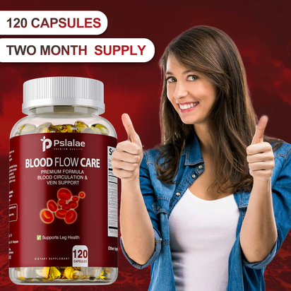 Blood Flow Care - Balance Blood Pressure, Support Heart, Cardiovascular Health, Promote Blood Circulation - 120 Capsules