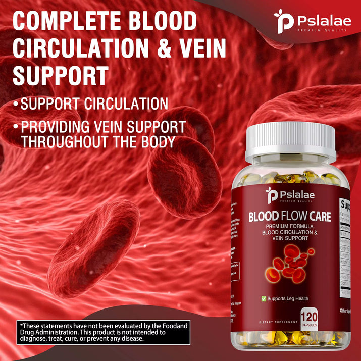 Blood Flow Care - Balance Blood Pressure, Support Heart, Cardiovascular Health, Promote Blood Circulation - 120 Capsules
